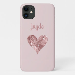 Case-Mate iPhone Case Boîtier de téléphone portable rose Gold Crystal He