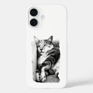 Coques iPhone 16 Boîtier de téléphone portable Tabby Cat