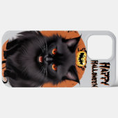 Coques Case-Mate iPhone Boîtier de téléphone pour chat noir mal (Verso (horizontal))