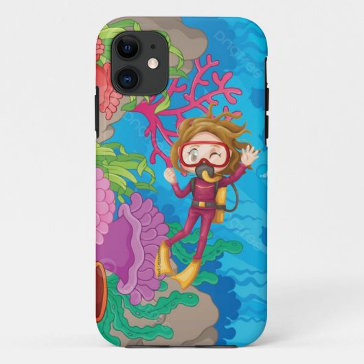 Coques Case-Mate iPhone Boîtier de téléphone pour plongeur - Ocean Adventu (Dos)