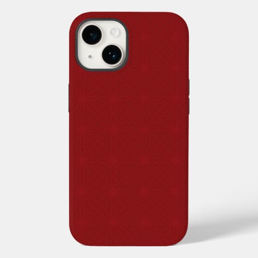 Coques Case-Mate iPhone Boîtier de téléphone Rouge sur Fleurs Rouges (Verso)