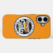 Coques Case-Mate iPhone Boîtier de téléphone Straight Eights (orange) (Verso (horizontal))
