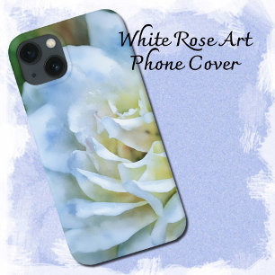 Case-Mate iPhone Case Boîtier de téléphone White Rose Art