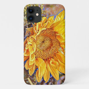 Case-Mate iPhone Case Boîtier de téléphone Yellow Pretty Sunflower Art