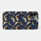 Coques Case-Mate iPhone Boîtier décoratif iPhone / iPad marbré bleu foncé (Dos (Horizontal))
