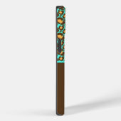 Coques Case-Mate iPhone Boîtier d'impression Cheetah turquoise et Brown (Verso / Droite)