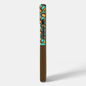 Coques Case-Mate iPhone Boîtier d'impression Cheetah turquoise et Brown (Verso / Gauche)
