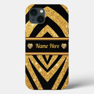Case-Mate iPhone Case Boîtier d'impression Zebra noir et or personnalisé