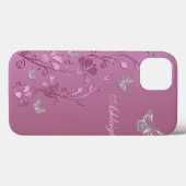 Coques Case-Mate iPhone Boîtier en argent rose papillon Floral iPad Air (Verso (horizontal))