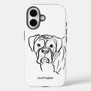 Coques iPhone 16 Boîtier en blanc : Ligne de texte modifiable Art P