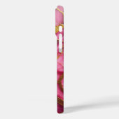Coques Case-Mate iPhone Boîtier en marbre violet améthyste de luxe - Rose  (Verso / Gauche)