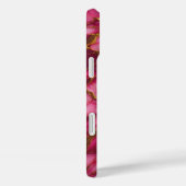 Coques Case-Mate iPhone Boîtier en marbre violet améthyste de luxe - Rose  (Verso / Droite)