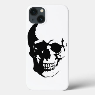 Etui iPhone 13 Boîtier en métal noir blanc Imaginaire Art iPad