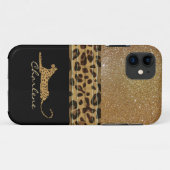 Coques Case-Mate iPhone Boîtier Gold et Black Leopard Custom iPhone 5S (Dos (Horizontal))