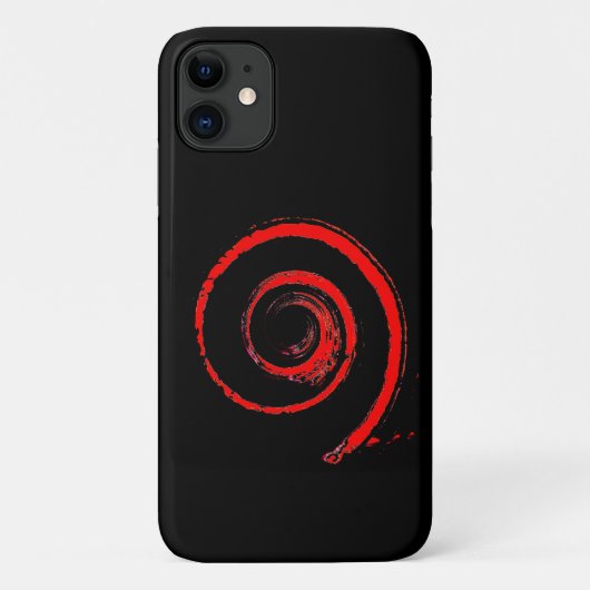 Coques Case-Mate iPhone Boîtier I Phone avec Red Spiral (Dos)