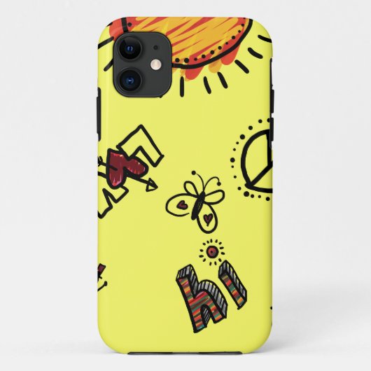 Coques Case-Mate iPhone Boîtier ID iPhone 5 Barely There, Doodles d'été (Dos)
