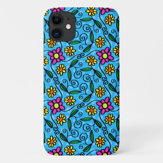 Coques Case-Mate iPhone Boîtier iPhone 11 Fleurs Abstraites (Dos)