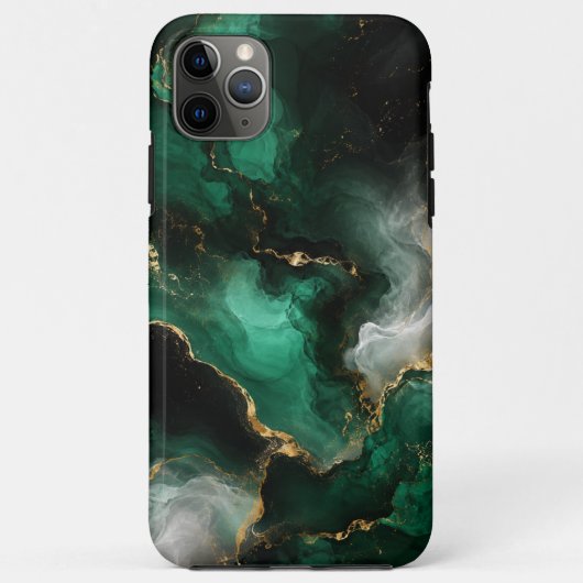 Coques Case-Mate iPhone Boîtier iPhone 11 Pro en marbre émeraude (Dos)