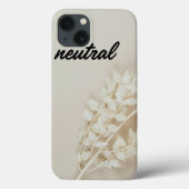 Coques Case-Mate iPhone Boîtier iPhone 13 Floral Beige Neutre (Verso)
