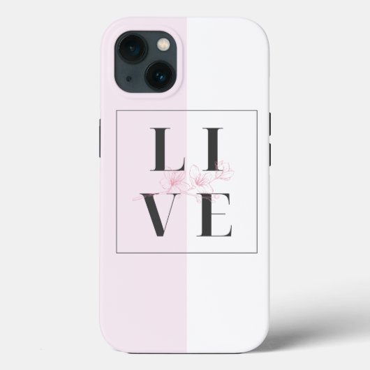 Coques Case-Mate iPhone boîtier iphone 13 rose blanc (Verso)