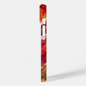 Coques Case-Mate iPhone Boîtier iPhone 14 Marbre Rouge & Rose Or (Verso / Gauche)