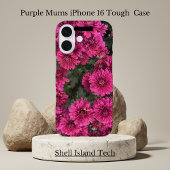 Coques Case-Mate iPhone Boîtier iPhone 16 Chrysanthèmes Violets