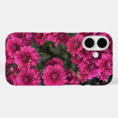 Coques Case-Mate iPhone Boîtier iPhone 16 Chrysanthèmes Violets (Verso (horizontal))