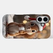 Coques Case-Mate iPhone Boîtier iPhone 16 Écureuil de Noël Mignon (Verso (horizontal))