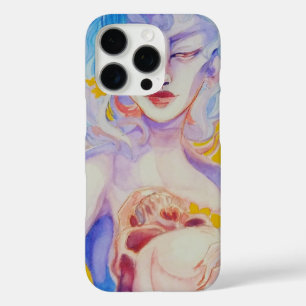 Coques iPhone 16 Pro Boîtier iphone 16 Jaune Sorcière art original