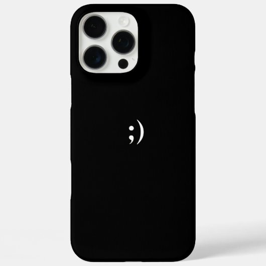 Coques Case-Mate iPhone Boîtier iPhone 16 Pro Max Noir Simple (Verso)