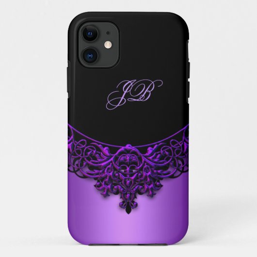 Coques Case-Mate iPhone Boîtier iPhone 5 Case-Mate Violet Noir (Dos)