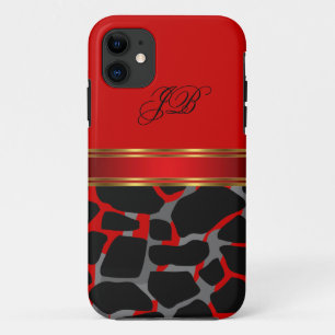 Coques Pour iPhone Boîtier iPhone 5 Case-Mate Wild Rouge Noir