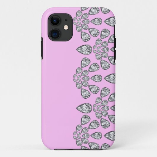 Coques Case-Mate iPhone Boîtier iPhone 5 diamant rose (Dos)