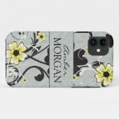 Coques Case-Mate iPhone Boîtier iphone 5 floral jaune et noir (Dos (Horizontal))