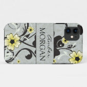 Coques Case-Mate iPhone Boîtier iphone 5 floral jaune et noir (Dos (Horizontal))