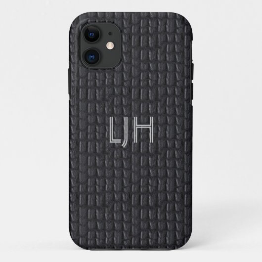 Coques Case-Mate iPhone Boîtier iPhone 5 Gris Cuir Aspect (Dos)