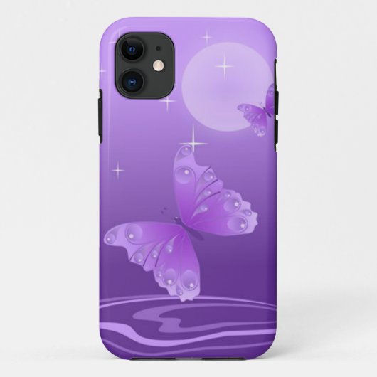 Coques Case-Mate iPhone Boîtier iPhone 5 Papillon Violet (Dos)
