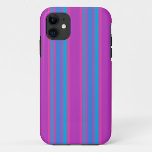 Etui iPhone Case-Mate Boîtier iPhone 5s : Magenta, et Bright Blue Stripe