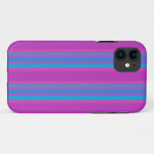 Coques Case-Mate iPhone Boîtier iPhone 5s : Magenta, et Bright Blue Stripe (Dos (Horizontal))