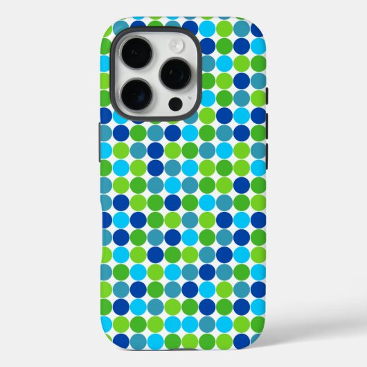 Coques Case-Mate iPhone Boîtier iPhone 7 à pois bleu et vert (Verso)