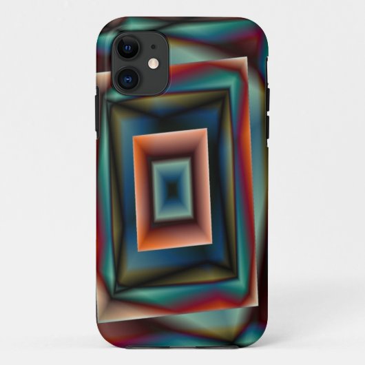 Coques Case-Mate iPhone boîtier iphone à carrés arc-en-ciel (Dos)