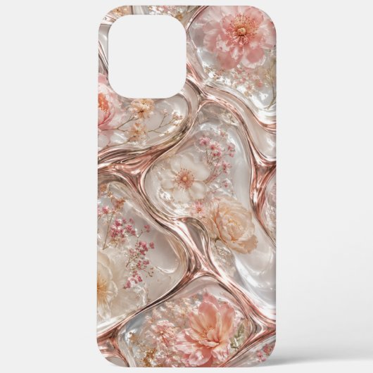 Coques Case-Mate iPhone Boîtier iphone à effet de fleurs en résine de luxe (Verso)