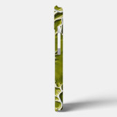 Coques Case-Mate iPhone Boîtier iPhone à motif de branche en relief olive (Verso / Gauche)
