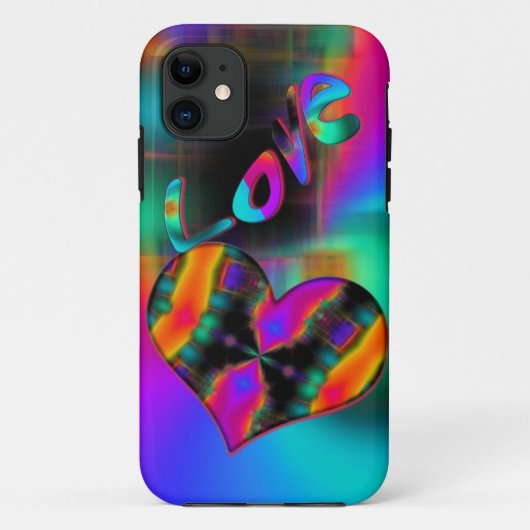 Coques Case-Mate iPhone Boîtier iphone Amour Psychedelique (Dos)