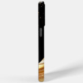 Coques Case-Mate iPhone Boîtier iPhone avec base noire luxueuse et nom en  (Verso / Droite)