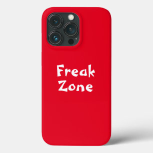 Case-Mate iPhone Case Boîtier iphone avec fond rouge et police blanche