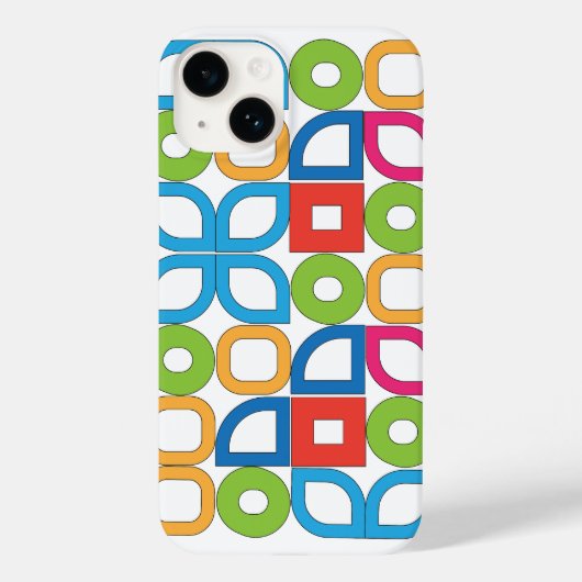 Coques Case-Mate iPhone Boîtier iPhone blanc moderne du milieu du siècle c (Verso)