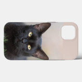 Coques Case-Mate iPhone Boîtier iPhone Case-Mate chat noir (Verso (horizontal))