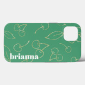 Coques Case-Mate iPhone Boîtier iPhone Case-Mate Glitter Cherry Green (Verso (horizontal))
