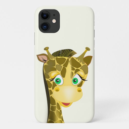 Coques Case-Mate iPhone Boîtier iPhone drôle Girafe heureux (Dos)